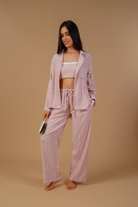 Olivia Cotton Twill Women's Pajama Set - Full Sleeves