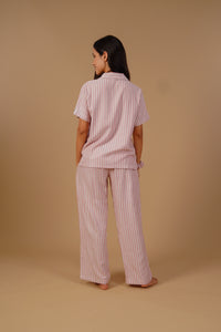 Olivia Cotton Twill Women's Pajama Set - Half Sleeves