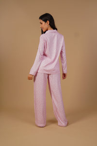 Rachel Leopard Printed Viscose Twill Women's Pajama Set - Full Sleeves