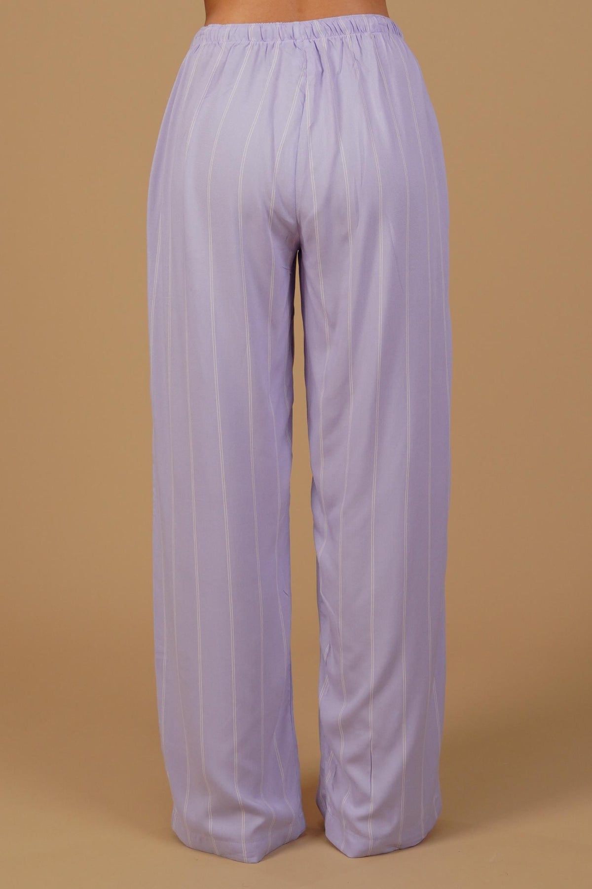 Donna Lilac Stripe Viscose Women's Pajama