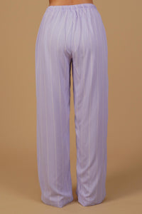Donna Lilac Stripe Viscose Women's Pajama