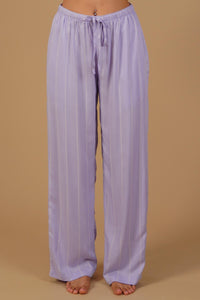 Donna Lilac Stripe Viscose Women's Pajama