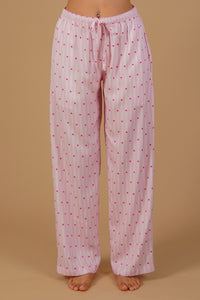 Alice Heart Printed Viscose Twill Women's Pajama