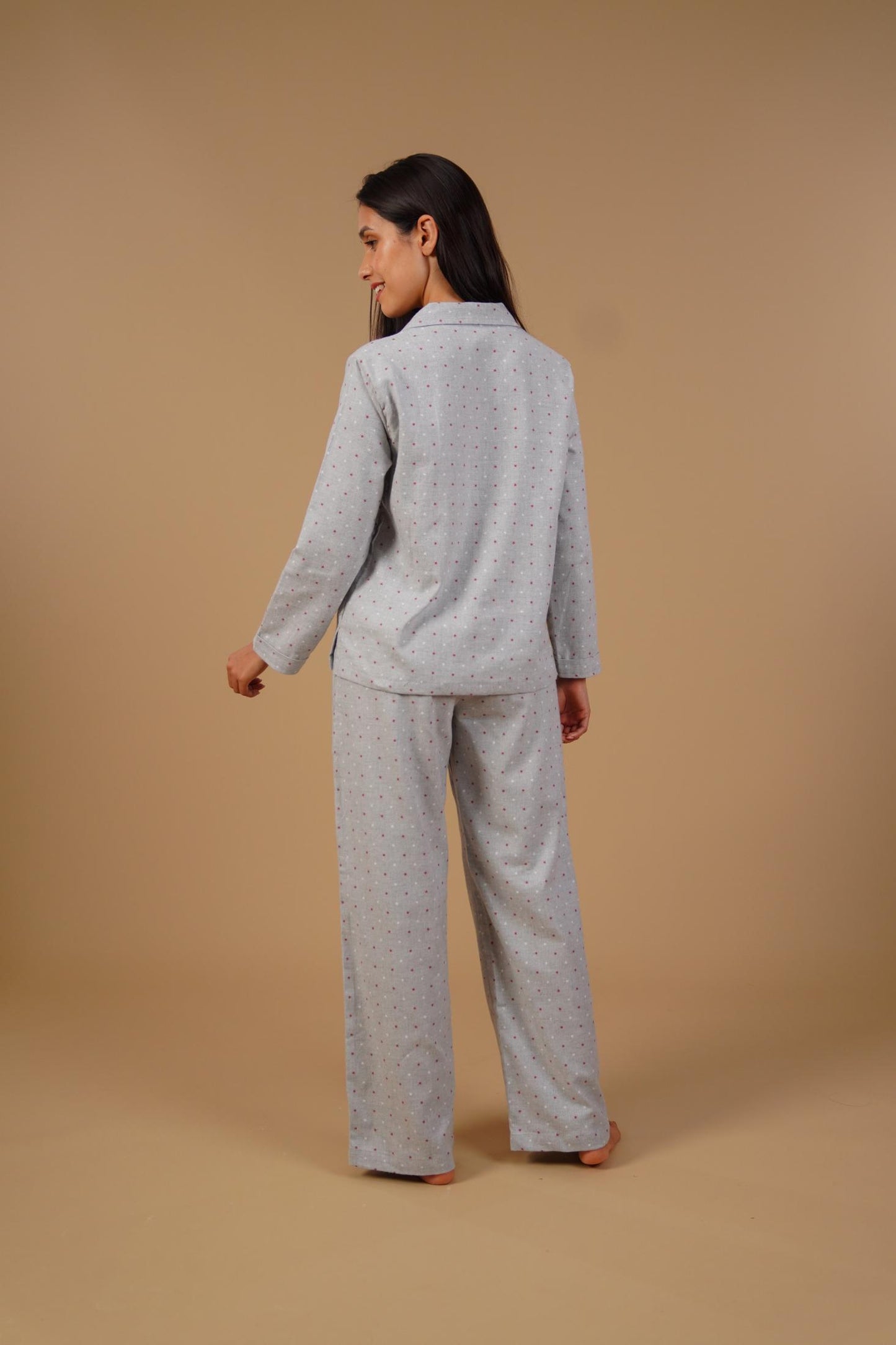 Luna Cotton Blend Women's Pajama Set - Full Sleeves