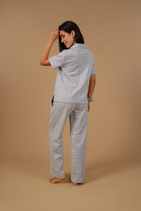 Luna Cotton Blend Women's Pajama Set - Half Sleeves