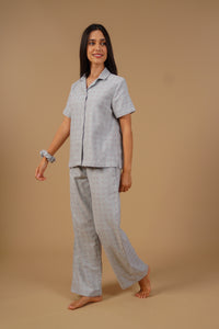 Luna Cotton Blend Women's Pajama Set - Half Sleeves