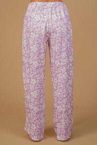 Lilac Bella Printed Cotton Blend Women's  Pajama