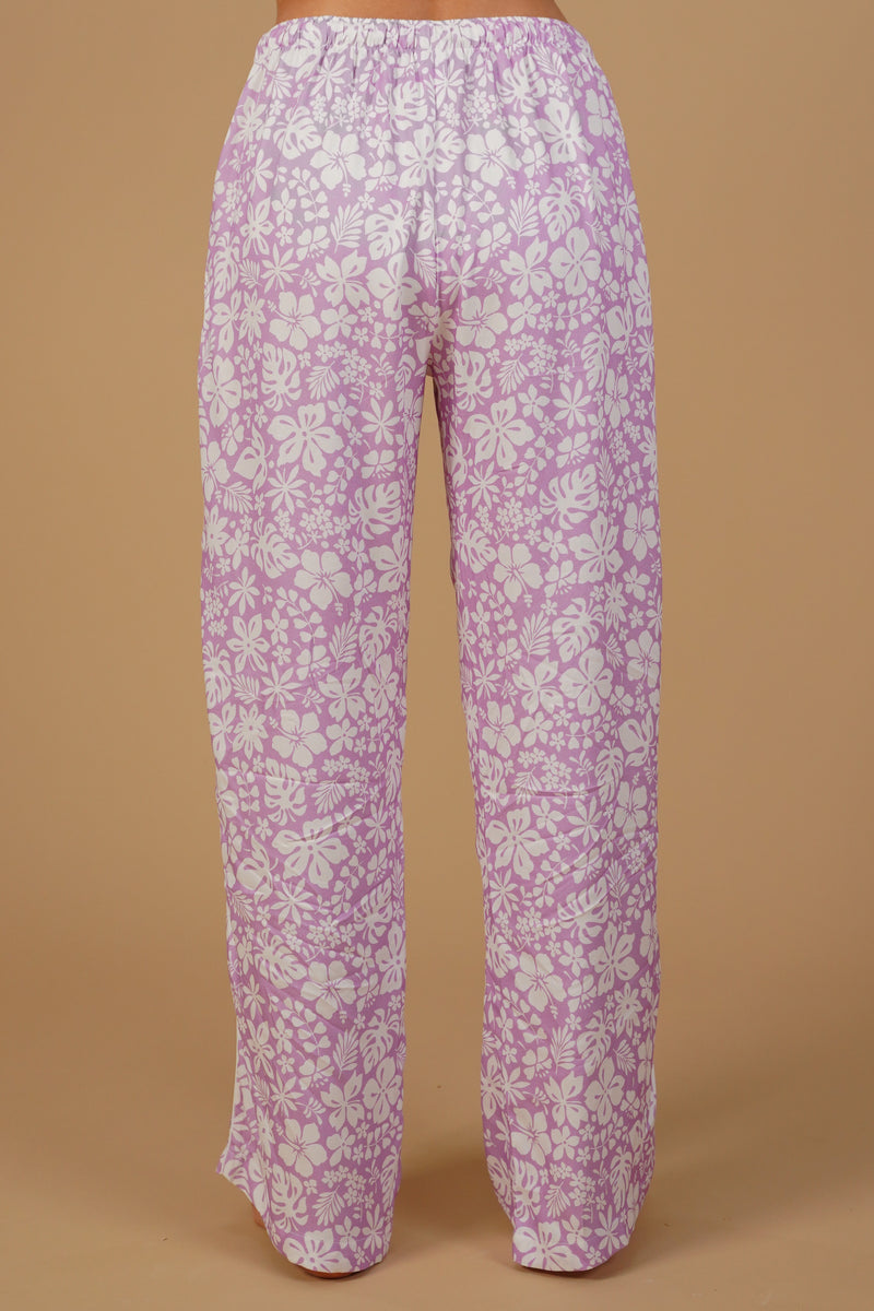 Lilac Bella Printed Cotton Blend Women's  Pajama