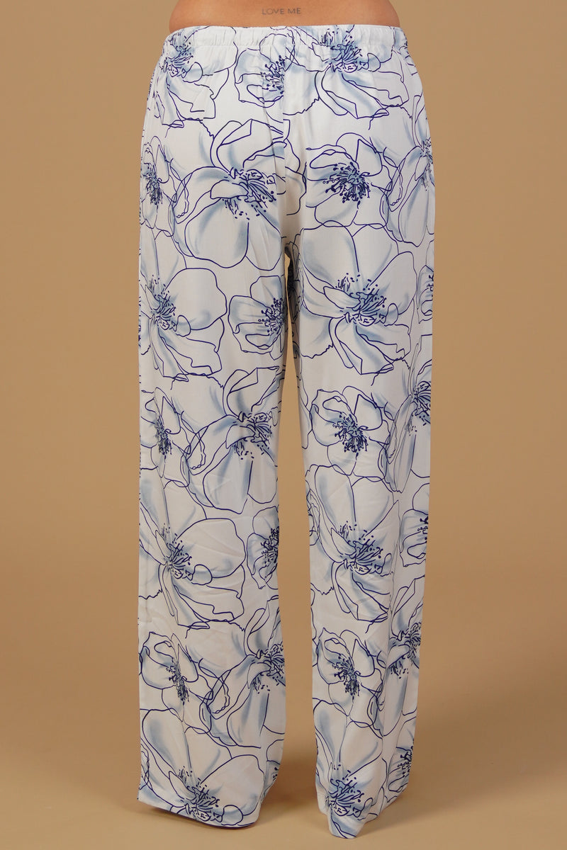Grace White Floral Women's Pajama
