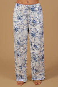 Grace White Floral Women's Pajama