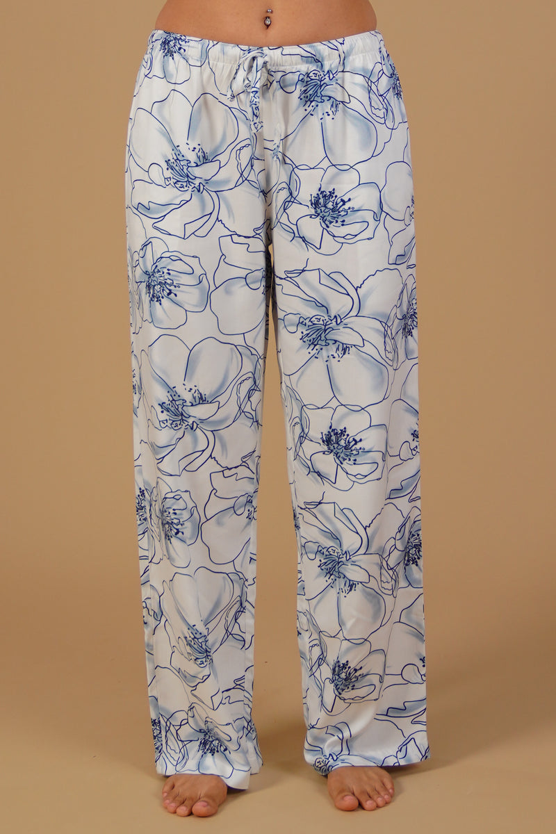 Grace White Floral Women's Pajama