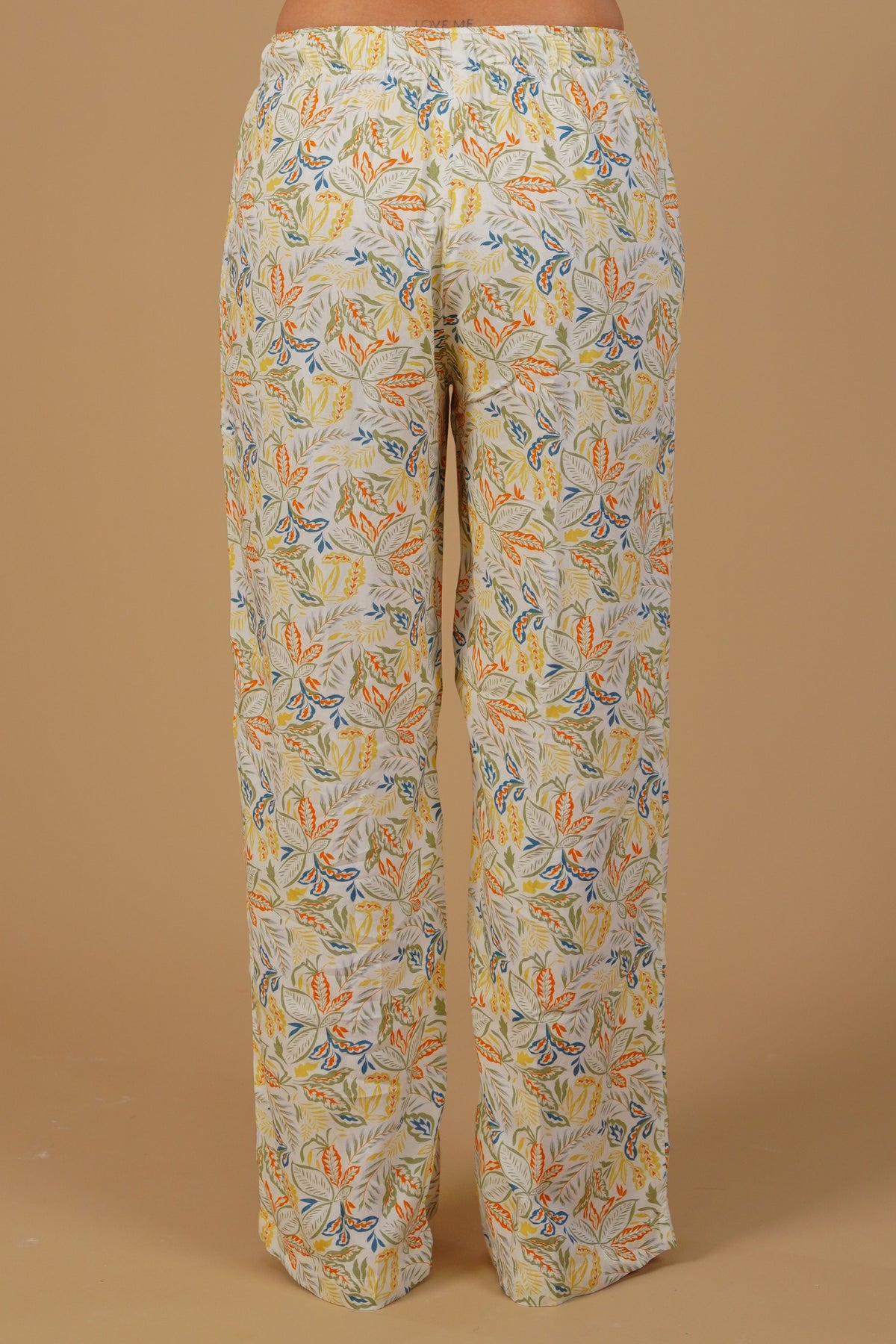 Autumn Garden Printed Cotton Blend Women's Pajama