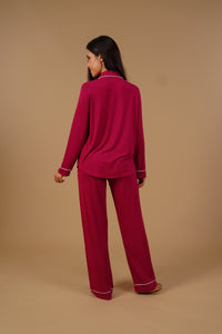Plum Victoria  Butter-Soft Bamboo Knit Women's Pajama Set