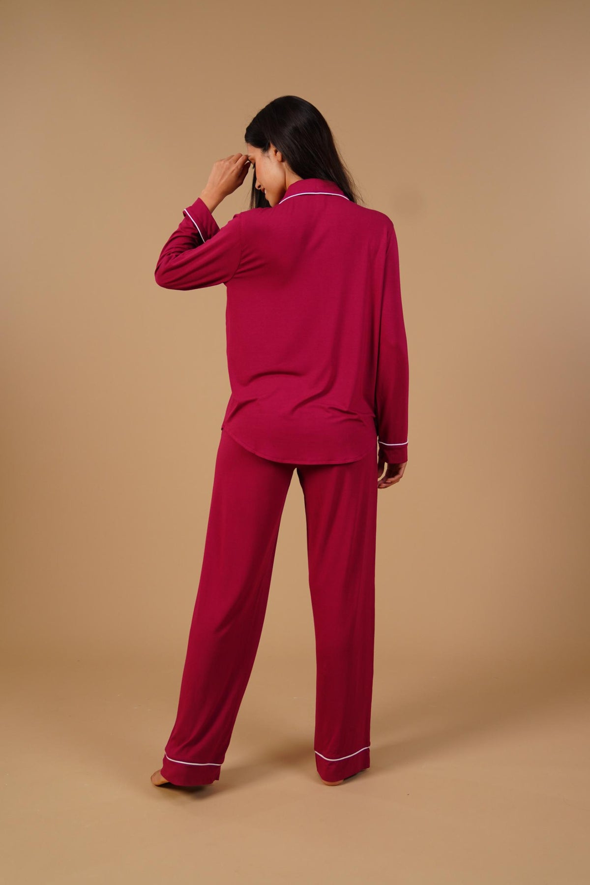 Plum Victoria  Butter-Soft Bamboo Knit Women's Pajama Set