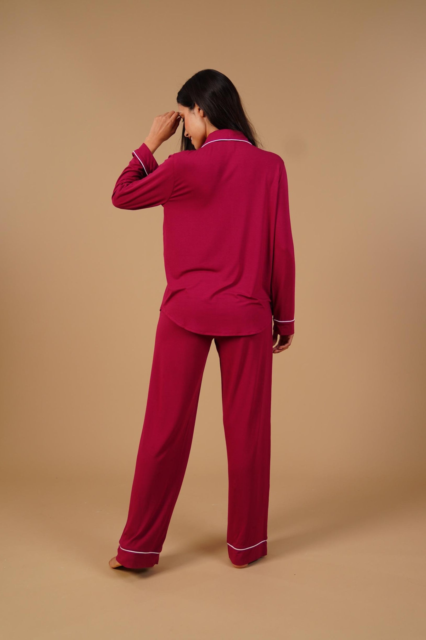 Plum Victoria  Butter-Soft Bamboo Knit Women's Pajama Set