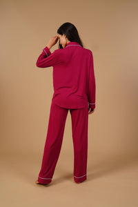 Plum Victoria  Butter-Soft Bamboo Knit Women's Pajama Set