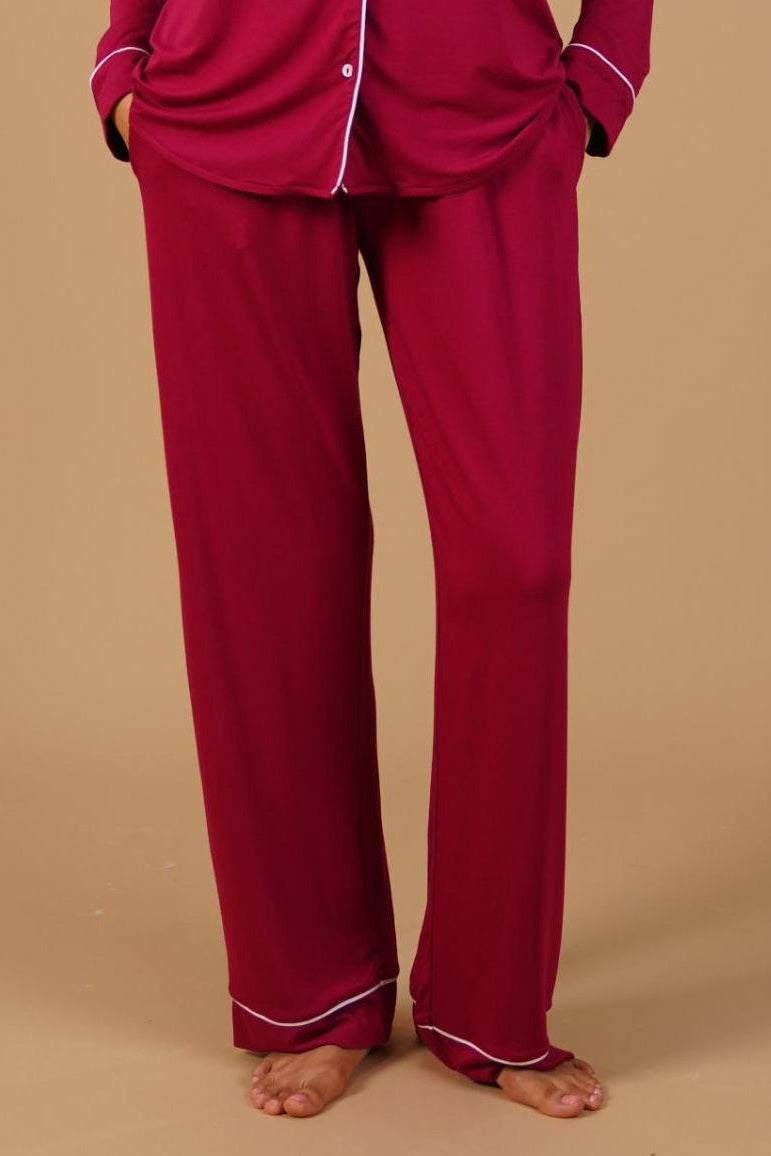 Plum Victoria  Butter-Soft Bamboo Knit Women's Pajama Only