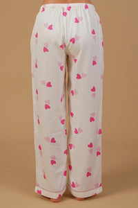 Amy Heart Printed Viscose Women's Pajama