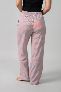 Scarlet Pinstripe Cotton Women's Pajama