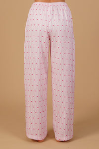 Alice Heart Printed Viscose Twill Women's Pajama