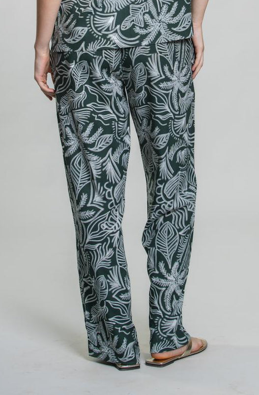 Eden Green Printed Cotton Blend Women's Pajama Only