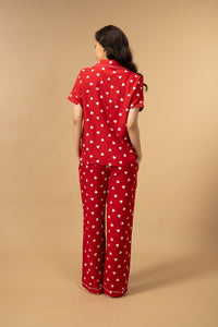 Valentina Viscose Women's Pajama Set - Half Sleeves