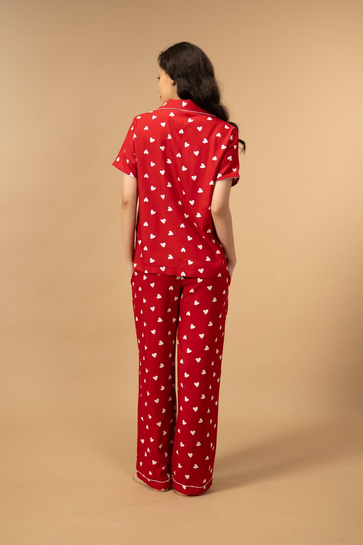 Valentina Viscose Women's Pajama Set - Half Sleeves