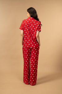 Valentina Viscose Women's Pajama Set - Half Sleeves