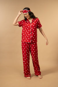 Valentina Viscose Women's Pajama Set - Half Sleeves