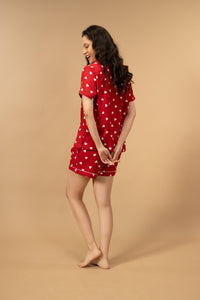 Valentina Viscose Women's Shorts Set - Half Sleeves