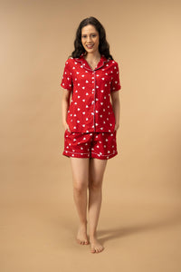 Valentina Viscose Women's Shorts Set - Half Sleeves