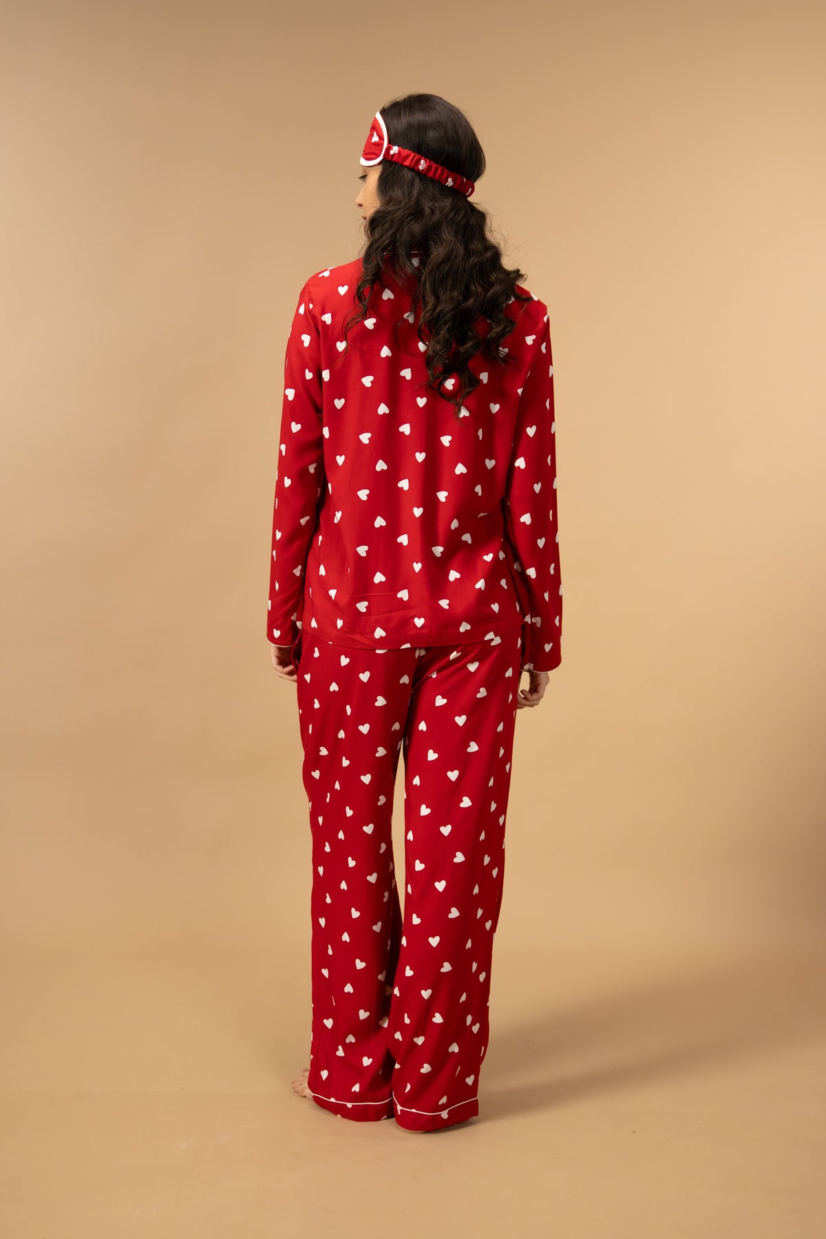 Valentina Viscose Women's Pajama Set - Full Sleeves