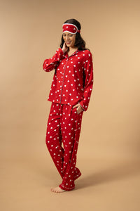 Valentina Viscose Women's Pajama Set - Full Sleeves