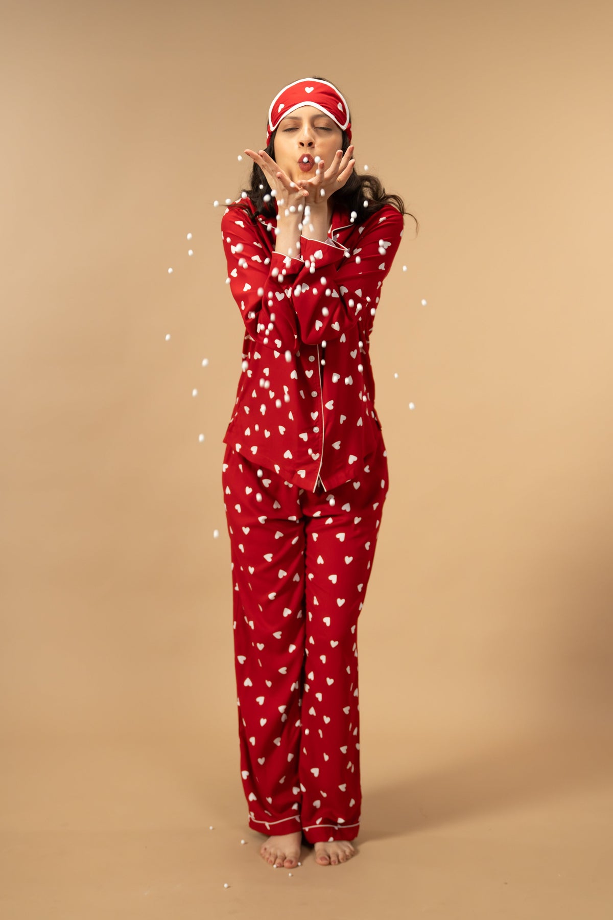 Valentina Viscose Women's Pajama Set - Full Sleeves