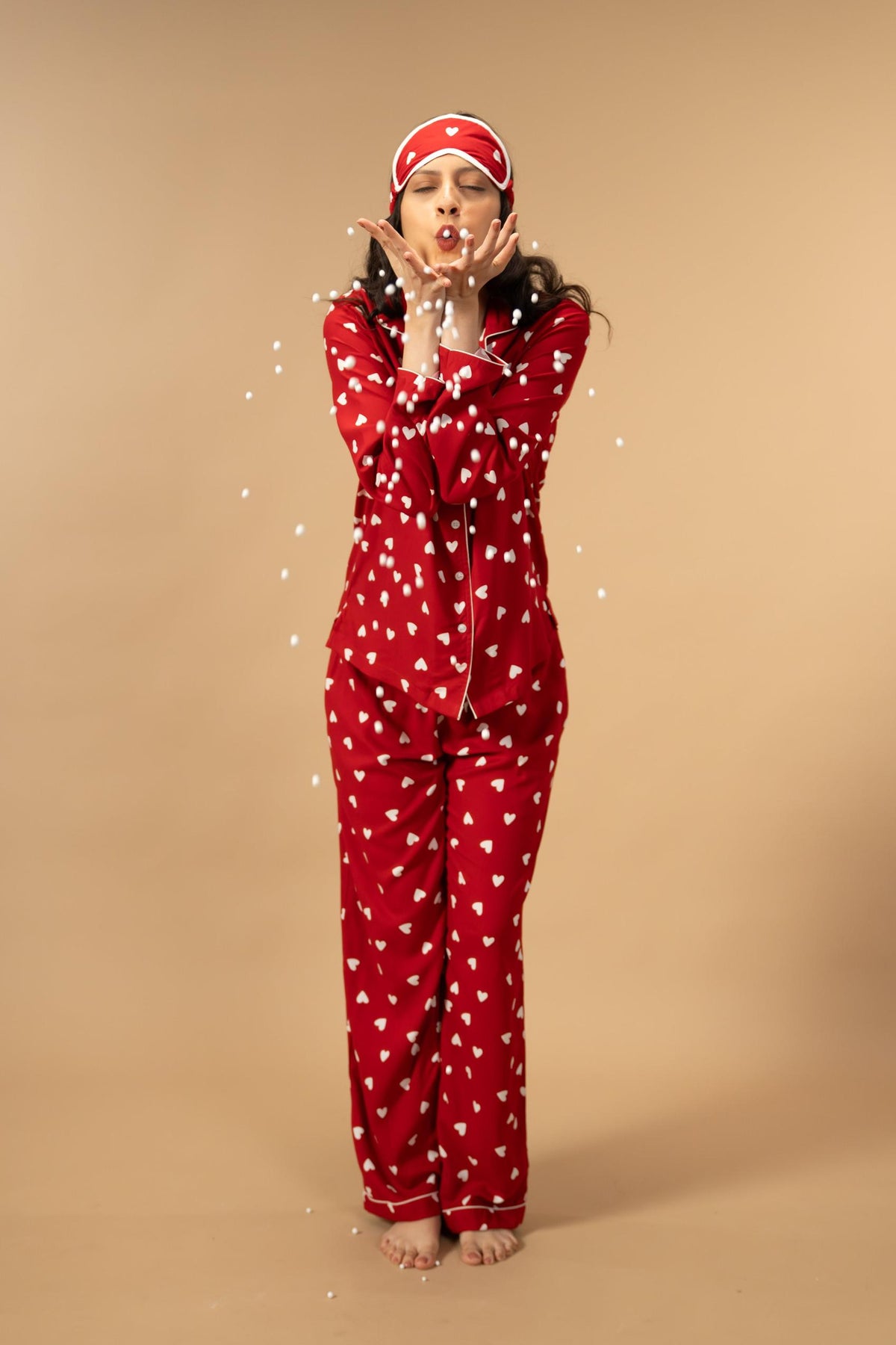 Valentina Viscose Women's Pajama Set - Full Sleeves