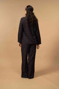 Miley Polka Viscose Women's Pajama Set - Full Sleeves