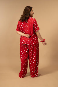 Valentina Viscose Women's Curve Pajama Set - Half Sleeves