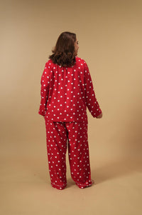 Valentina Viscose Women's Curve Pajama Set - Full Sleeves