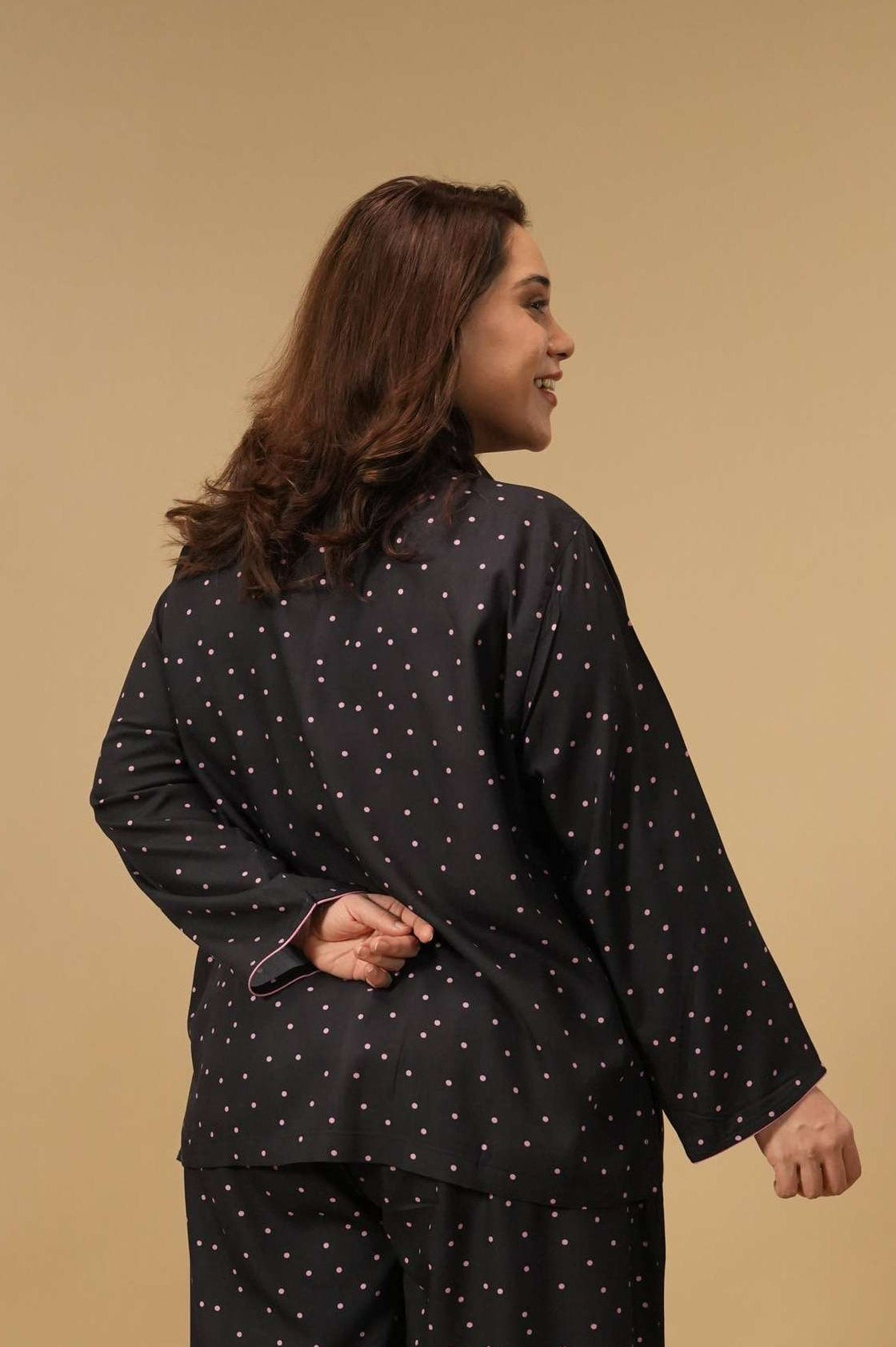Miley Polka Women's Viscose Shirt - Full Sleeves