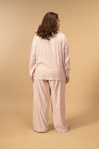 Olivia Cotton Twill Women's Curve Pajama Set - Full Sleeves