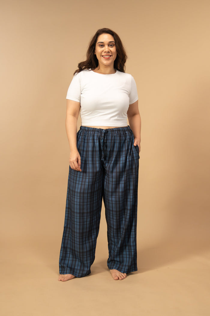Twilight Check Viscose Women's Curve Pajama
