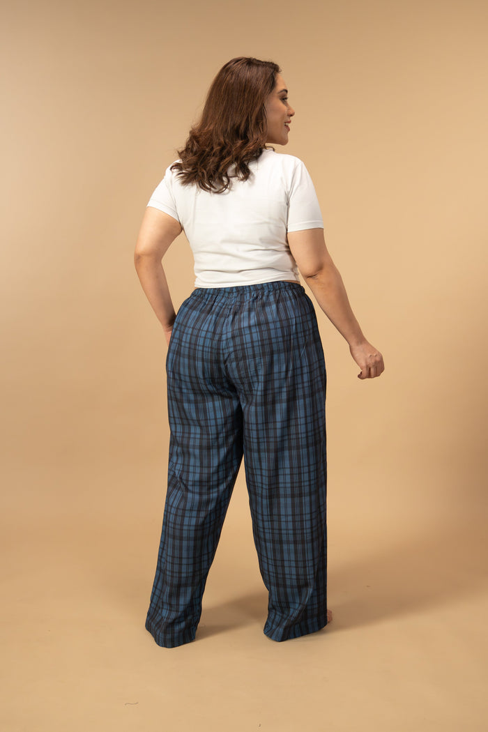Twilight Check Viscose Women's Curve Pajama