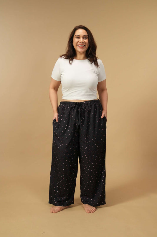 Miley Polka Women's Viscose Pajama