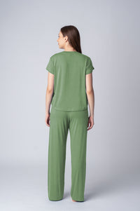 Pear Green Lucy Butter-soft Knit Women's Pajama Set