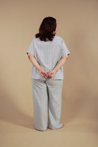 Luna Cotton Blend Women's Curve Pajama Set - Half Sleeves