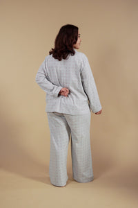 Luna Cotton Blend Women's Curve Pajama Set - Full Sleeves