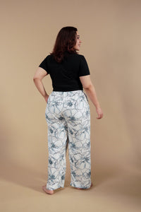 Grace White Floral Women's Curve Pajama