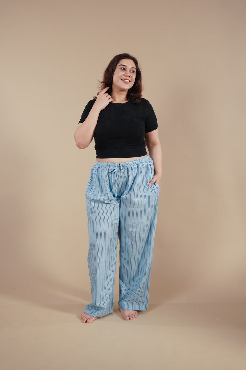 Boyfriend Stripe Cotton Women's Curve Pajama