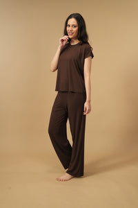 Coffee Lucy Butter-Soft Modal Knit Women's Pajama Set
