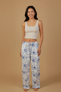 Grace White Floral Women's Pajama